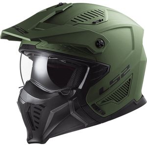 LS2 Helm Drifter Solid OF606 matt military maat L