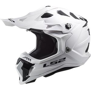 LS2 - MX700 Subverter - Motocross-helm - Glans Wit - Kinetic Polymer Alloy
