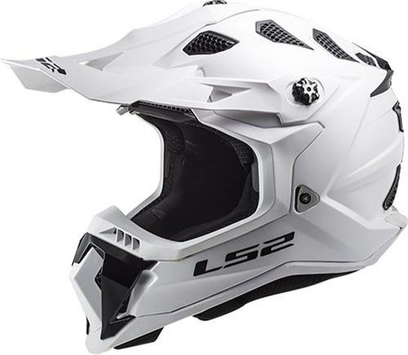 LS2 - MX700 Subverter - Motocross-helm - Glans Wit - Kinetic Polymer Alloy