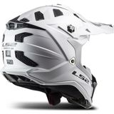 LS2 - MX700 Subverter Single Mono - Offroadhelm - Glans Wit - Kinetic Polymer Alloy