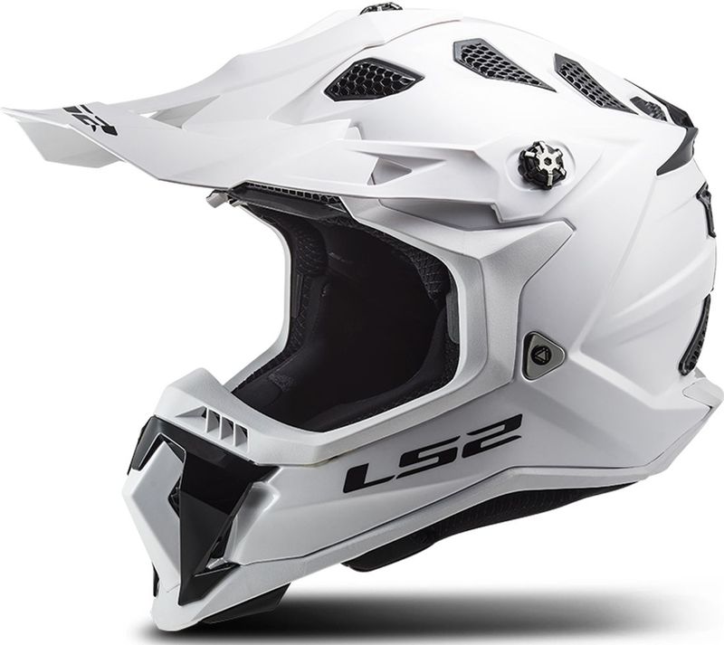 LS2 - MX700 Subverter Single Mono - Offroadhelm - Glans Wit - Kinetic Polymer Alloy
