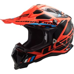 LS2 - MX700 Subverter - Crosshelm - Fluo Oranje Zwart - KPA-schaal