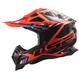 LS2 - MX700 Subverter Stomp - Helm - Fluo Oranje Zwart - KPA-schaal