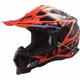 LS2 - MX700 Subverter Stomp - Helm - Fluo Oranje Zwart - KPA-schaal