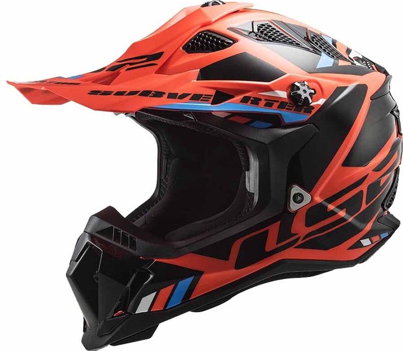LS2 - MX700 Subverter Stomp - Helm - Fluo Oranje Zwart - KPA-schaal