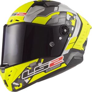 LS2 Helm Thunder Space FF805 fluor geel / grijs maat S