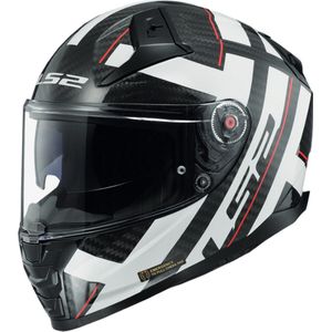 LS2 FF811 Vector II Carbon Strong Glossy Wit Integraalhelm - Maat L - Helm