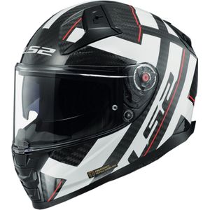 LS2 Helm Vector II Strong FF811 zwart / wit maat L