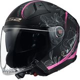 LS2 - OF603 Infinity II - Jethelm - Mat Zwart / Roze