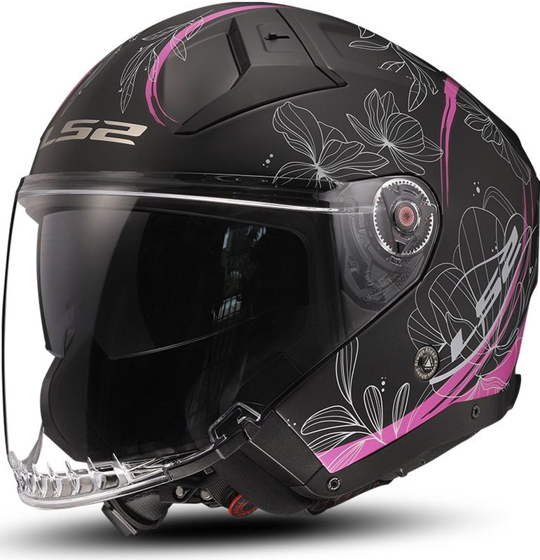 OF603 - LS2 - Jethelm - Zwart - HPFC Schaal - Lichtgewicht