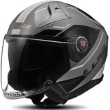 LS2 - OF603 Infinity II Veyron - Open Helm - Grijs-Wit - Composiet