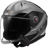 LS2 - OF603 Infinity II Veyron - Open Helm - Grijs-Wit - Composieten Shell