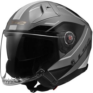 LS2 - OF603 Infinity II Veyron - Open Helm - Grijs-Wit - Composieten Shell