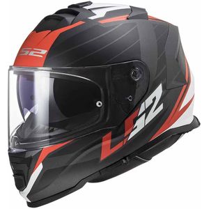 LS2 FF800 STORM II NERVE MATT BLACK RED-06 XXL - Maat 2XL - Helm
