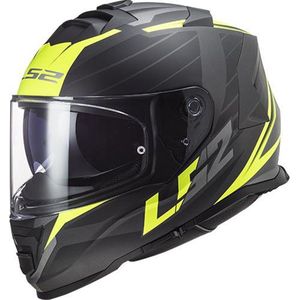 LS2 - Storm II Nerve FF800 - Helm - Mat Zwart / Fluor Geel - Polycarbonaat