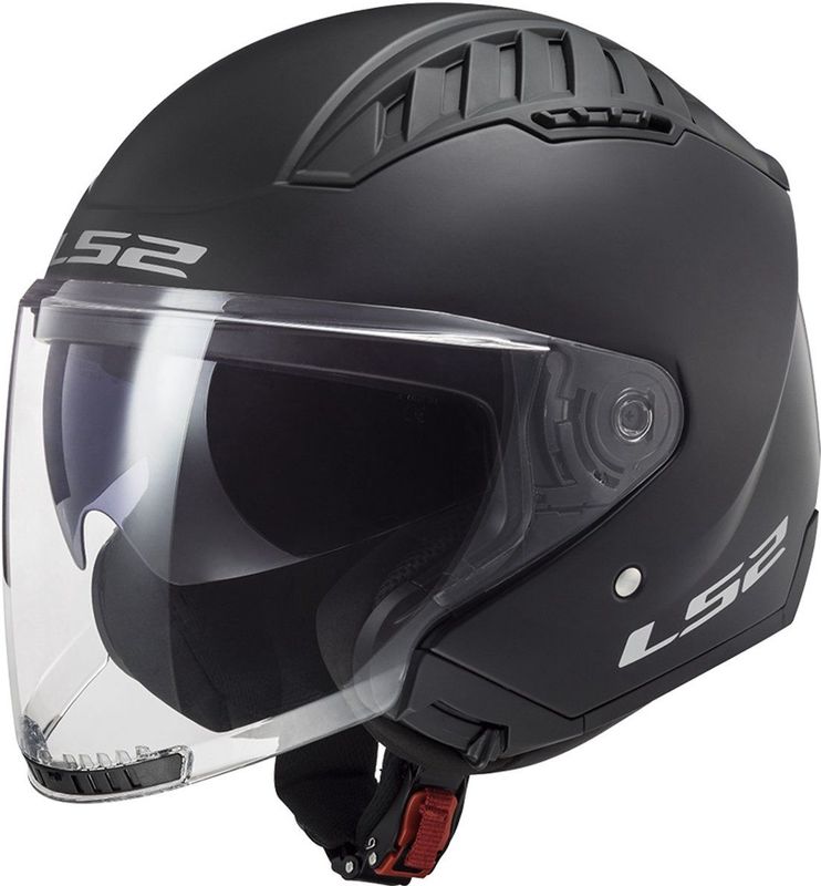 LS2 - OF600 Copter II - Jethelm - Mat Zwart