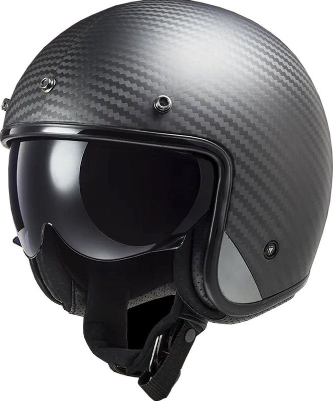 LS2 - OF601 Bob II - Jethelm - Zwart - Carbon