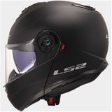 LS2 FF908 - Systeemhelm - Strobe II - Zwart - Pinlock Voorbereid Vizier