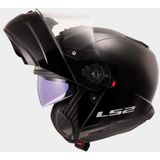 LS2 FF908 - Systeemhelm - Strobe II - Zwart - Pinlock Voorbereid Vizier