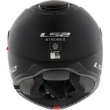 LS2 FF908 - Systeemhelm - Strobe II - Zwart - Pinlock Voorbereid Vizier