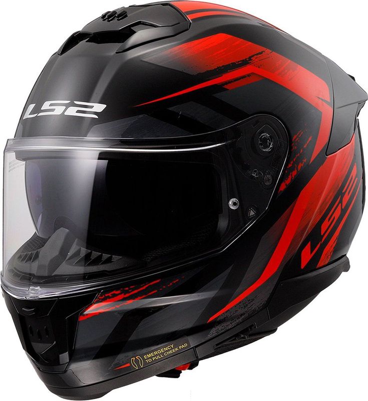 LS2 - FF808 Stream II Fury - Integraalhelm - Zwart/Rood