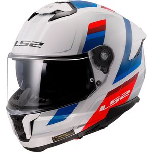 LS2 - FF808 Stream II - Full Face Helm - Wit/Blauw/Rood - Thermoplastisch Composiet