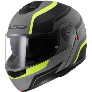 Systeemhelm LS2 FF908 Strobe II Monza Mat Zwart-Hi-Vis Geel