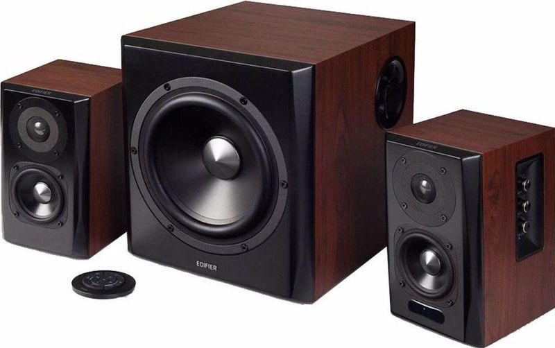 Edifier - S350DB - Luidspreker - Zwart - Hout - Bluetooth