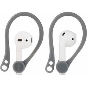 Oorhaakjes en polspassing voor Apple AirPods & Watch - Earhooks - Grijs