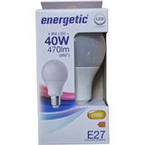 Energetic - LED GLS A60 E27 4.8W 2700K 230V - Mat - Warm Wit
