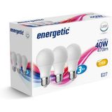 Energetic - LED GLS - E27 - 4,8W - 2700K - Mat - Glas