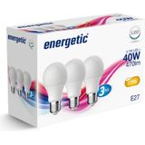 Energetic - LED GLS - E27 - 4,8W - 2700K - Mat - Glas