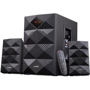 Fenda Multimedia Bluetooth Luidsprekers F&D A180X (2.1 Kanaals Surround, 42W, 200-20KHz, Subwoofer: 50-1 (Elektrische stroom), Bluetooth luidspreker, Zwart