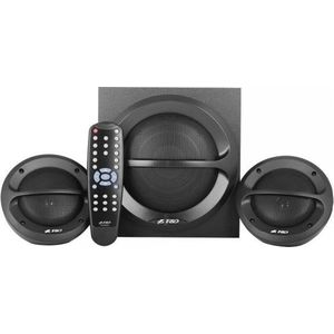 Fenda Multimedia Bluetooth Luidsprekers F&D A111X Bluetooth 4.0, USB-kaartlezer, MP3/WMA, FM (1 stuk, 11 W), HiFi + Home Cinema luidsprekers, Zwart