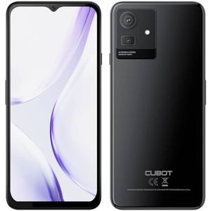 CUBOT Note 50-6,5"" HD+ smartphone, 8 GB en 256 GB, 50 MP dubbele camera, 5200 mAh batterij, Android 13, OctaCore-processor, zwart