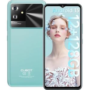 CUBOT Note 21-6,5"" HD+ smartphone, 6 GB en 128 GB, 50 MP dubbele camera, 5200 mAh batterij, Android 13, OctaCore-processor, groen