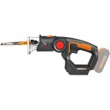 Workx WX550.9 Decoupeerzaag voor het snijden van hout, staal en pvc, 2-in-1 universele zaag met steek- en sabelzaag & snelle omschakeling – 20 V – met stofblazer & pendelhub – zonder accu en oplader