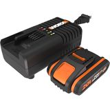 WORX WA3601 Accu met oplader set: 20V 2000mAh Li-Ion batterij & accu laadstation