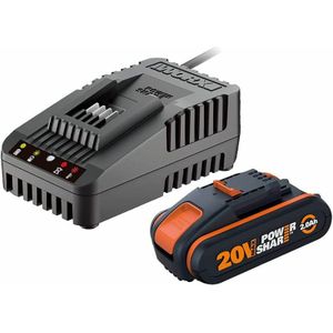Worx WA3601 - Batterij & lader - Lithium-Ion (Li-Ion) - 2 Ah - 20 V - WORX - 1 stuks