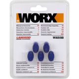 Worx 5 x kabelverbinders voor Landroid robotmaaier, WA0198, blauw