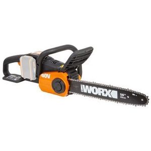 WORX WG384E.9 Accukettingzaag 40 V Max - professionele motorzaag met borstelloze motor - onderhoud zonder kabel - PowerShare compatibel - zonder accu en oplader