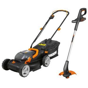 Worx Accu Grasmaaier Wg779e 2x20v + Accu Grastrimmer Wg157e 1x20v - Incl. Accu + Lader