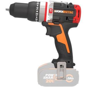 Worx WX354.9 Klopboormachine Brushless Slammer Drill 20 V S/Bat, 20 V, zwart