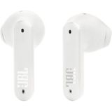 JBL Tune Flex TWS in ear oordopjes in wit ; Waterbestendige Bluetooth-oordopjes met ruisonderdrukking en 32 uur batterijduur