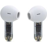 JBL - Tune Flex Ghost - Draadloze Oordopjes - Wit - Noisecancelling