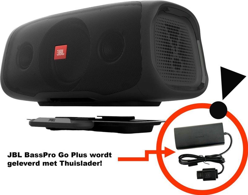 JBL - BASSPRO Go Plus - Actieve Subwoofer - Zwart - Bluetooth Luidspreker