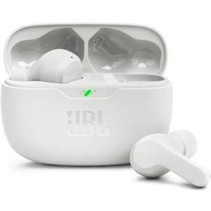 JBL Wave Beam – Kabellose In-Ear Ohrhörer mit IP54 und IPX2 Wasserdichtigkeit – Freisprechfunktion und 32 Stunden Akkulaufzeit – Weiß