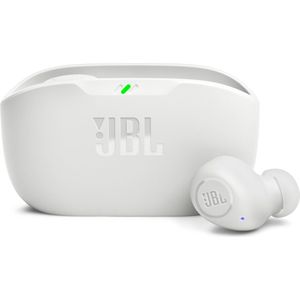 JBL Wave Buds, draadloze in ear oordopjes met IP54 en IPX2 waterdichtheid, krachtige bas en batterijduur van 32 uur, in zwart/wit/in blauw/beige/mint.