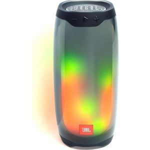 JBL Pulse 4 waterdichte luidspreker met Bluetooth-connectiviteit, LED-lichtshow, multi-speaker-connectiviteit en PartyBoost-functie, in zwart