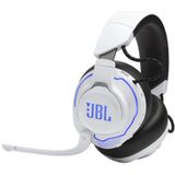 JBL - Quantum 910P - Draadloze Gaming Headset - Wit/Blauw - Bluetooth/2.4GHz USB